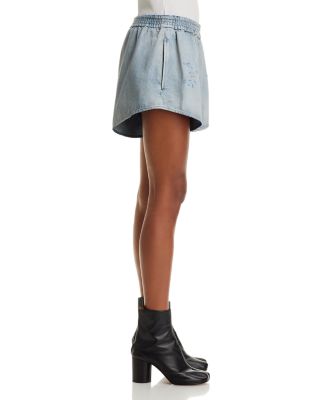 Destructed Denim Shorts