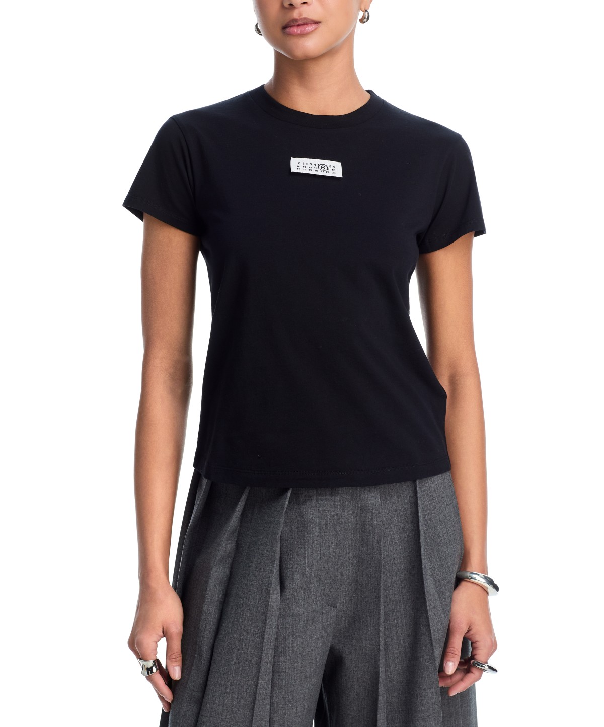 Mm6 Maison Margiela MM6 Maison Margiela Crewneck Tee in Black