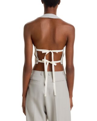 Open Back V Neck Vest