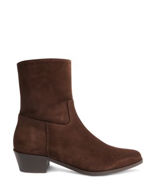 Women's Western Suede Ankle Boots