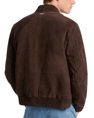 Suede Bomber Jacket