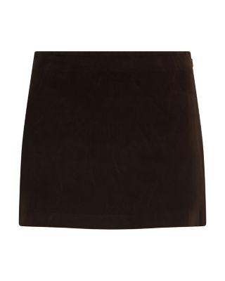The Faux Suede Mini Skirt