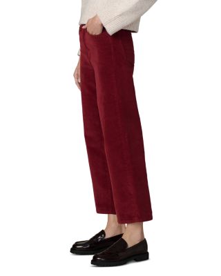 The Blake Cropped Wide Leg Jeans in Syrah