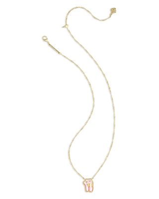 Mother Of Pearl Ballet Slippers Pendant Necklace, 16"-19"