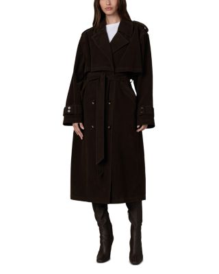 The Elizabeth Faux Suede Trench Coat