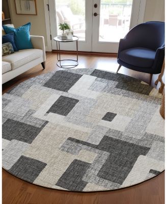 Dalyn Portico Washable PO3 Round Area Rug, 8' x 8'