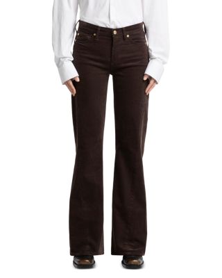 Twisted Dojo Tailorless Flare Leg Pants in Corduroy Coffee
