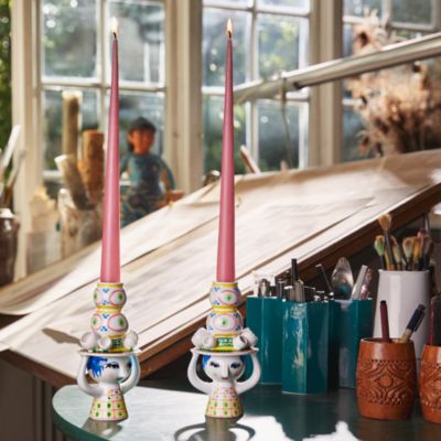 Lady With Hat Candle Holder