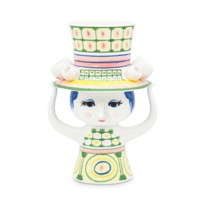 Lady With Hat 9.6&amp;quot; Vase, Green