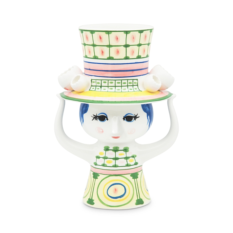 Rosendahl Lady With Hat 9.6 Vase, Green In Multi