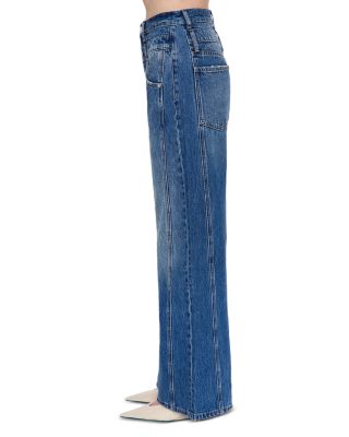 Caleb High Rise Relaxed Jeans in Echo