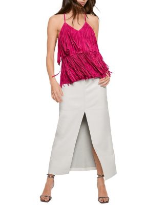 Joni Suede Fringe Cami