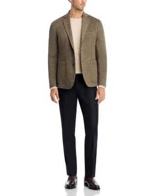 Flannel Flat Front Trousers - Exclusive