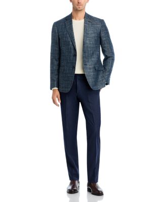 Flannel Flat Front Trousers - Exclusive