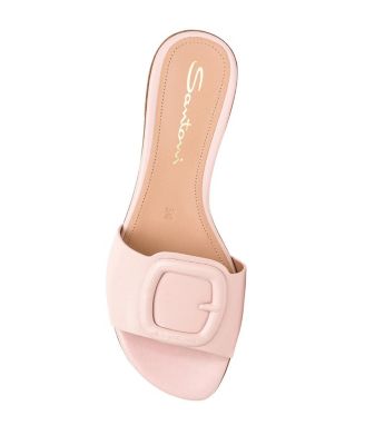 Women's Leather Slide Sandal