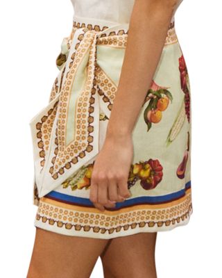 Mercado Fruit Print Skirt