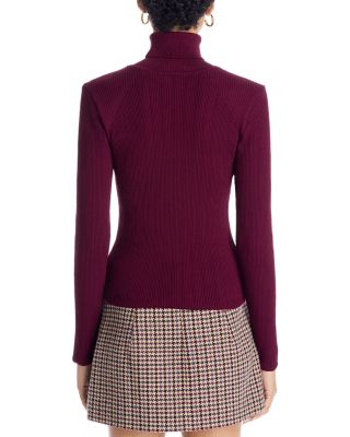 Button Trim Turtleneck Sweater - Exclusive