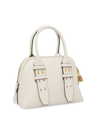 Leather Bowling Bag Zip Mini