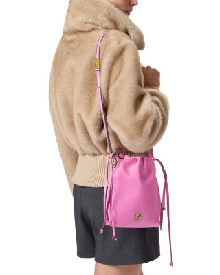 Slouchy Mini Leather Shoulder Bag