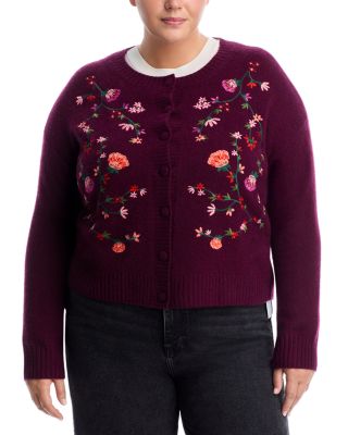 100% Cashmere Crewneck Cardigan Sweater - Exclusive