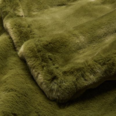 Big Rabbit Double Sided Faux Fur Throw Blanket - Exclusive