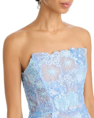 Farah Strapless Sequined Maxi Dress