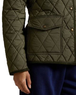 Corduroy Trim Quilted Barn Jacket