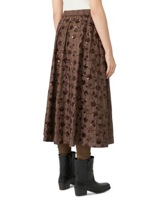 Tempra Embellished Midi Skirt