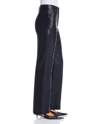 Faux Leather Flared Pants - Exclusive