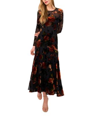 Bellara Velvet Burnout Maxi Dress