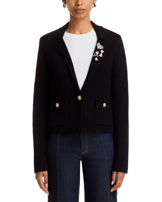Laynee Cropped Knit Blazer