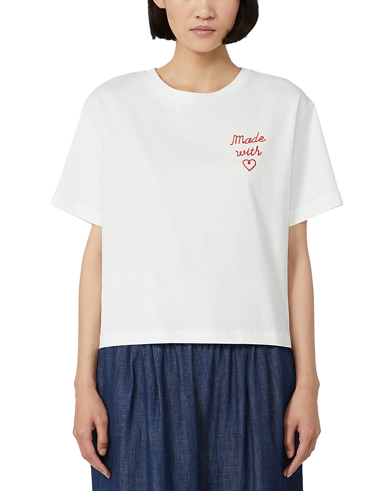 Weekend Max Mara Acline Jersey Short Sleeved T-shirt In White