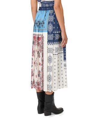 Luna Pleated Midi Skirt