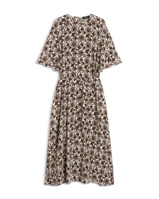 Varese Brown Silk Dress