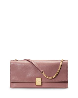 Deco Glazed Leather Soft Shoulder Bag