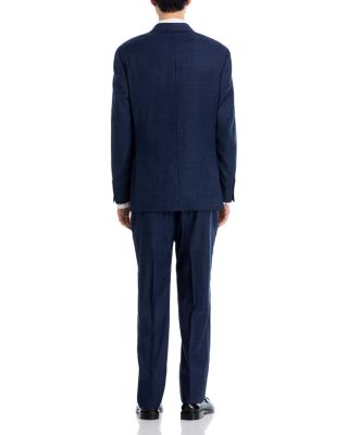 New York Textured Solid Classic Fit Suit