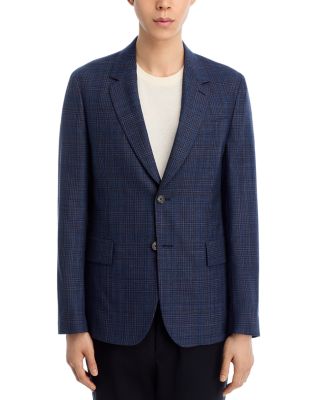 Plaid Slim Fit Sport Coat 