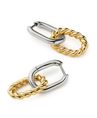  Gold Ash Double Mini Drop Earrings