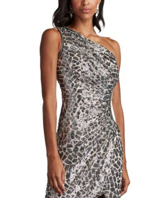  Paloma One Shoulder Sequin Mini Dress