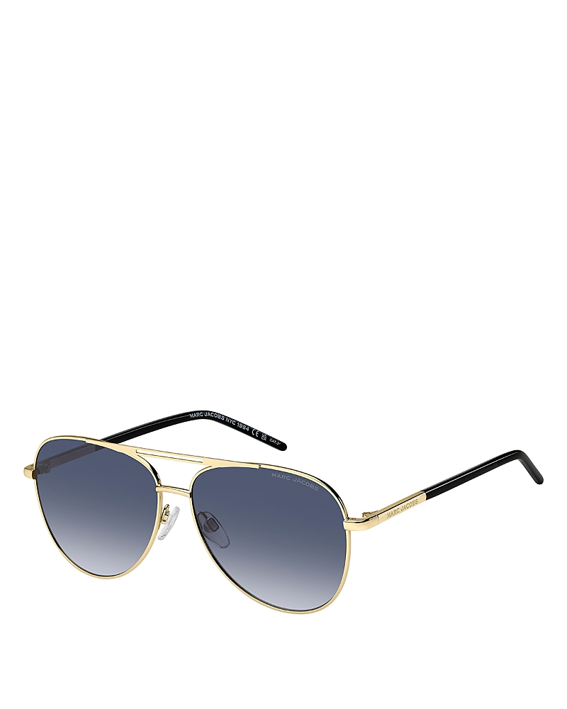 Marc Jacobs 59mm Gradient Pilot Sunglasses In Blue
