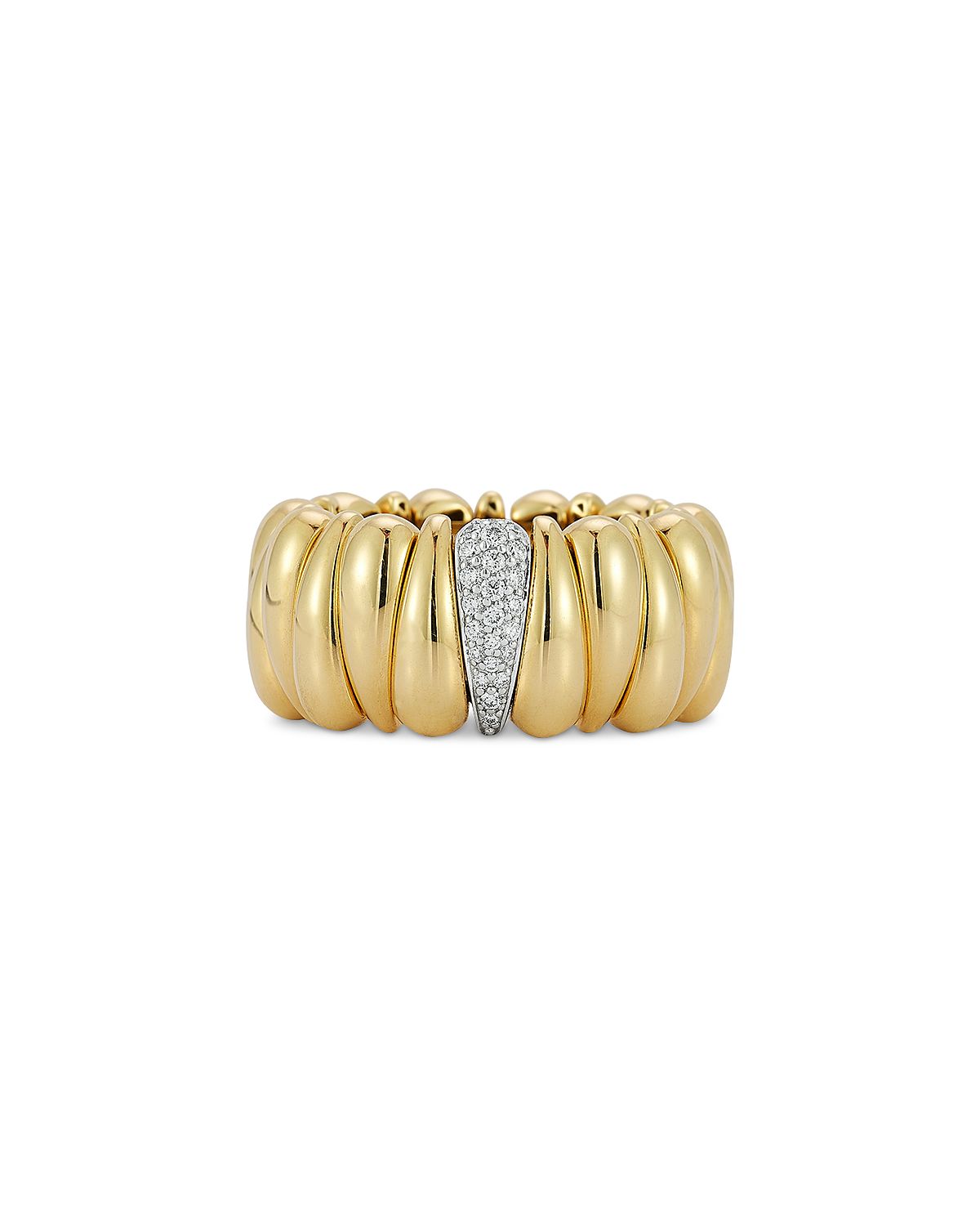 Roberto Demeglio 18K White & Yellow Gold Artiglio Diamond Stretch Ring