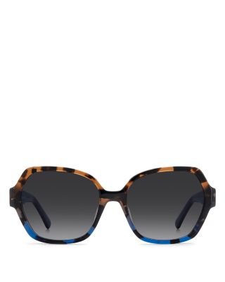 Layne Square Geometrical Sunglasses, 57mm