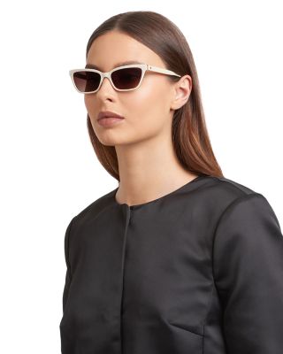 Aisha Rectangle Sunglasses, 55mm