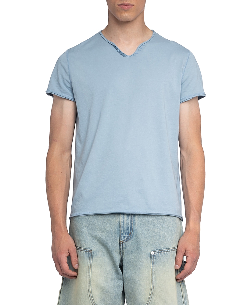 Zadig & Voltaire Monasti Mc Cl Voltaire Paris Tee In Blue