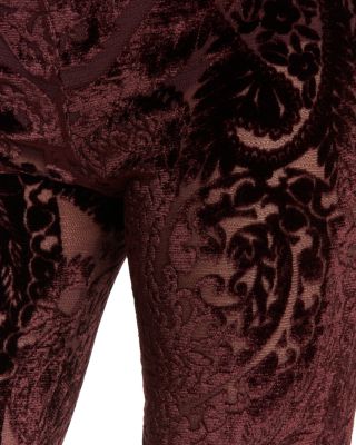 Velvet Flared Leg Pants