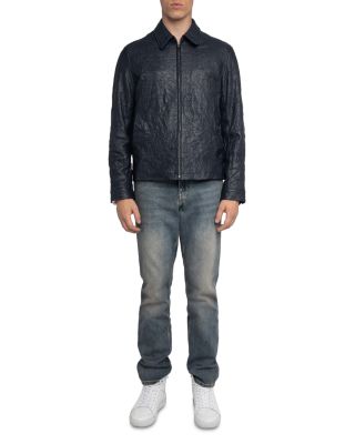 Loumy Crinkle Leather Jacket