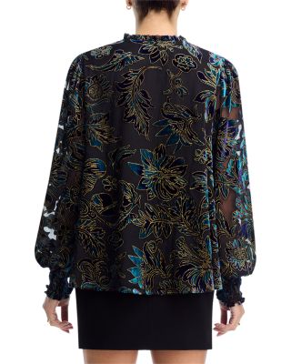 Velvet Burnout Boho Blouse - Exclusive 