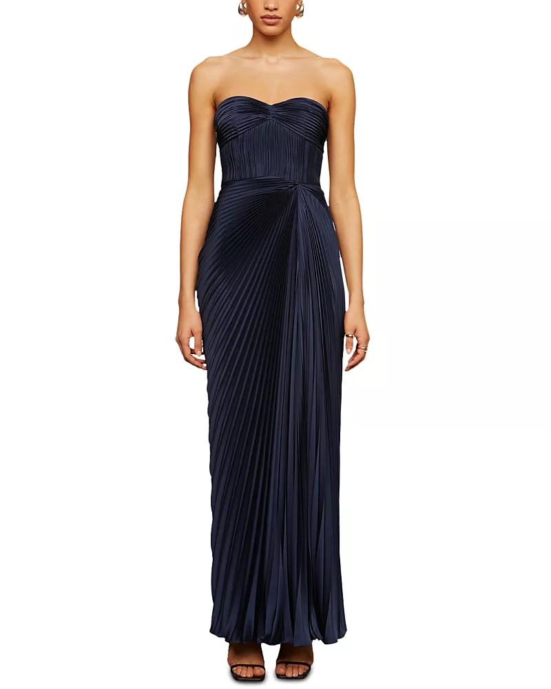 Amur Joyceanne Plisse Gown