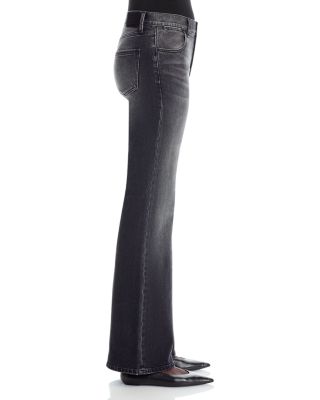 Rosie High Rise Flare Jeans in Washed Black