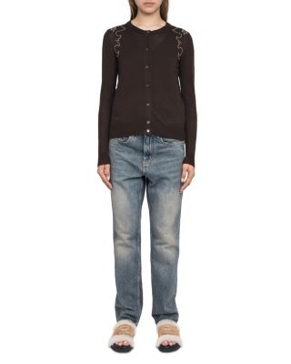 Missya CP West Embellished Cashmere Cardigan